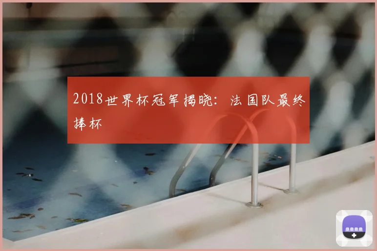 2018世界杯冠军揭晓：法国队最终捧杯